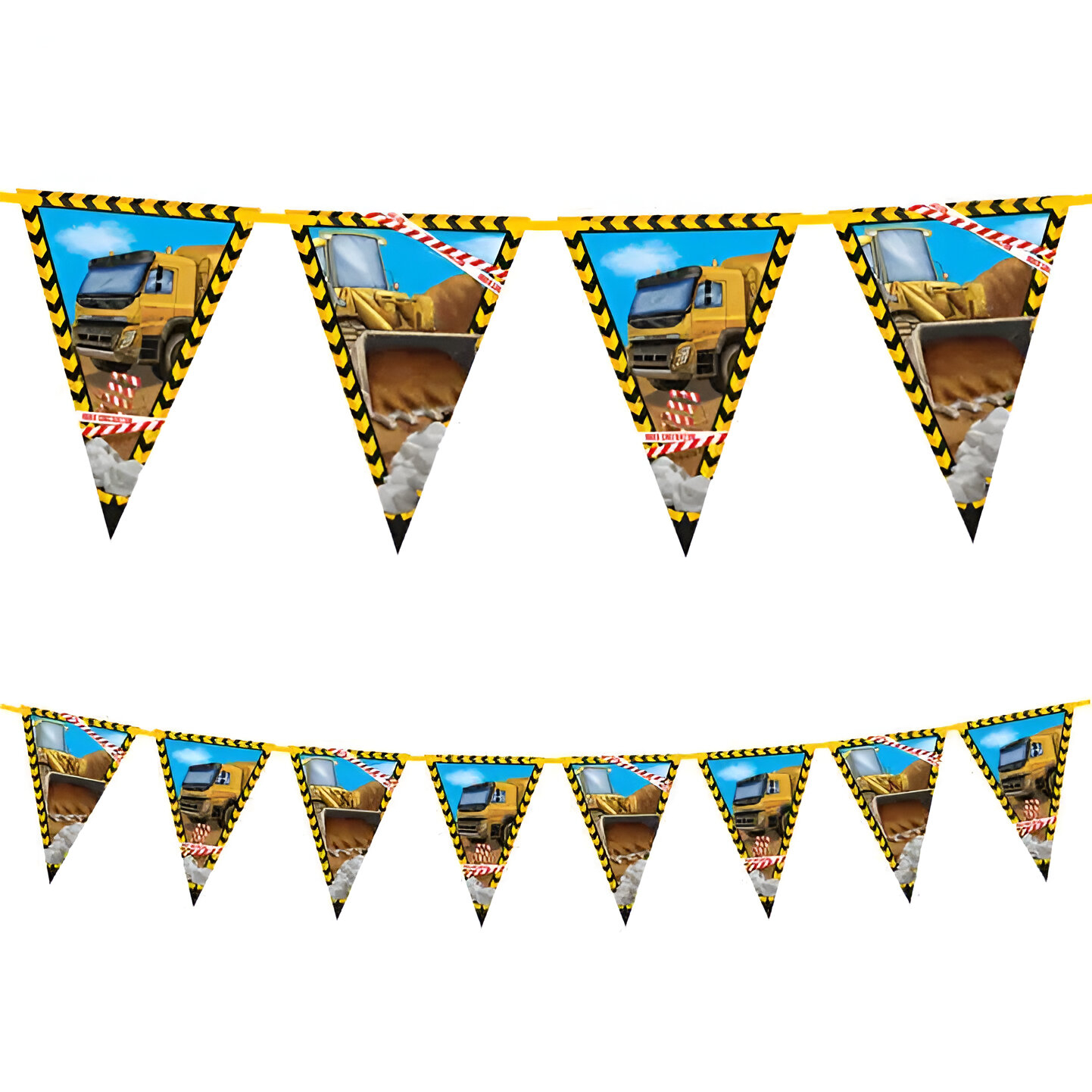 Γιρλάντα Σημαιάκια Εργοτάξιο 2,3μ.