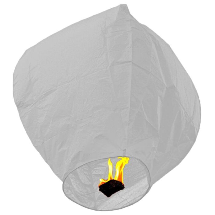 Ιπτάμενα φαναράκια 10 τεμάχια λευκό