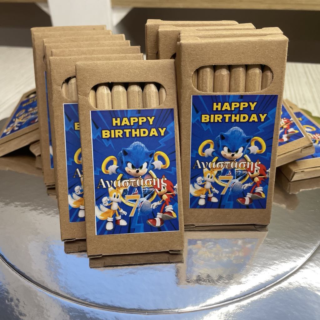 Χάρτινη τούρτα Sonic