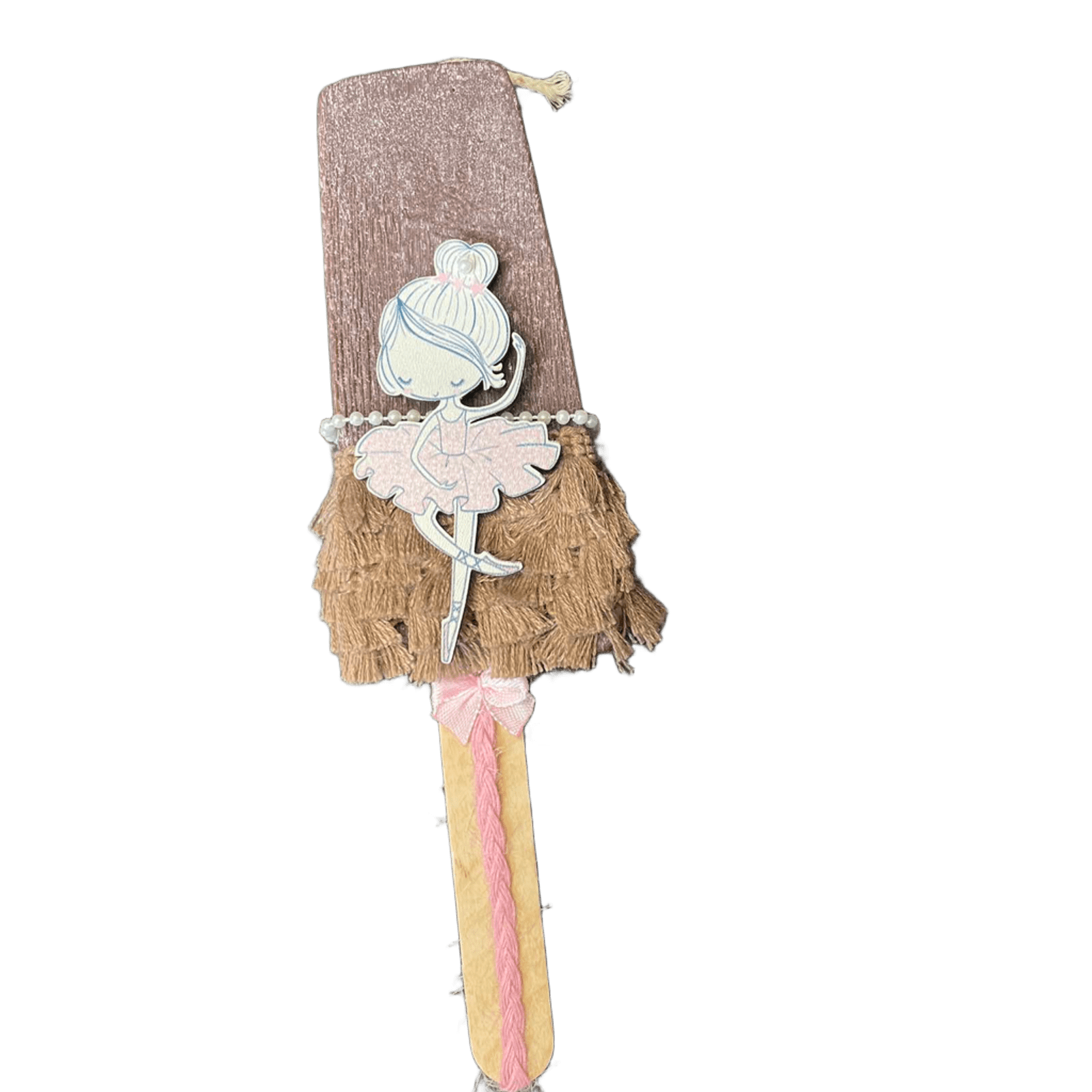 Λαμπάδα παγωτό καφέ μπαλαρίνα1