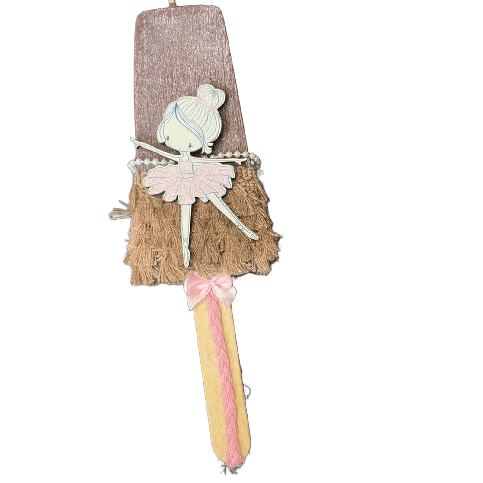 Λαμπάδα παγωτό καφέ μπαλαρίνα2