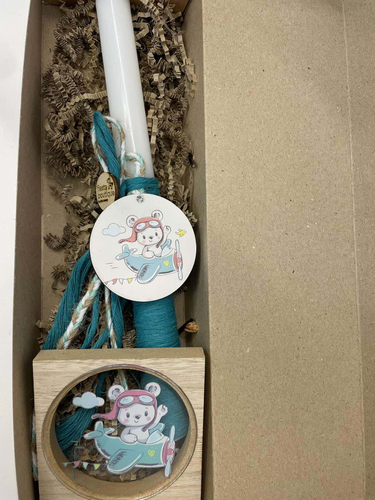 Σετ λαμπάδα αρκουδάκι