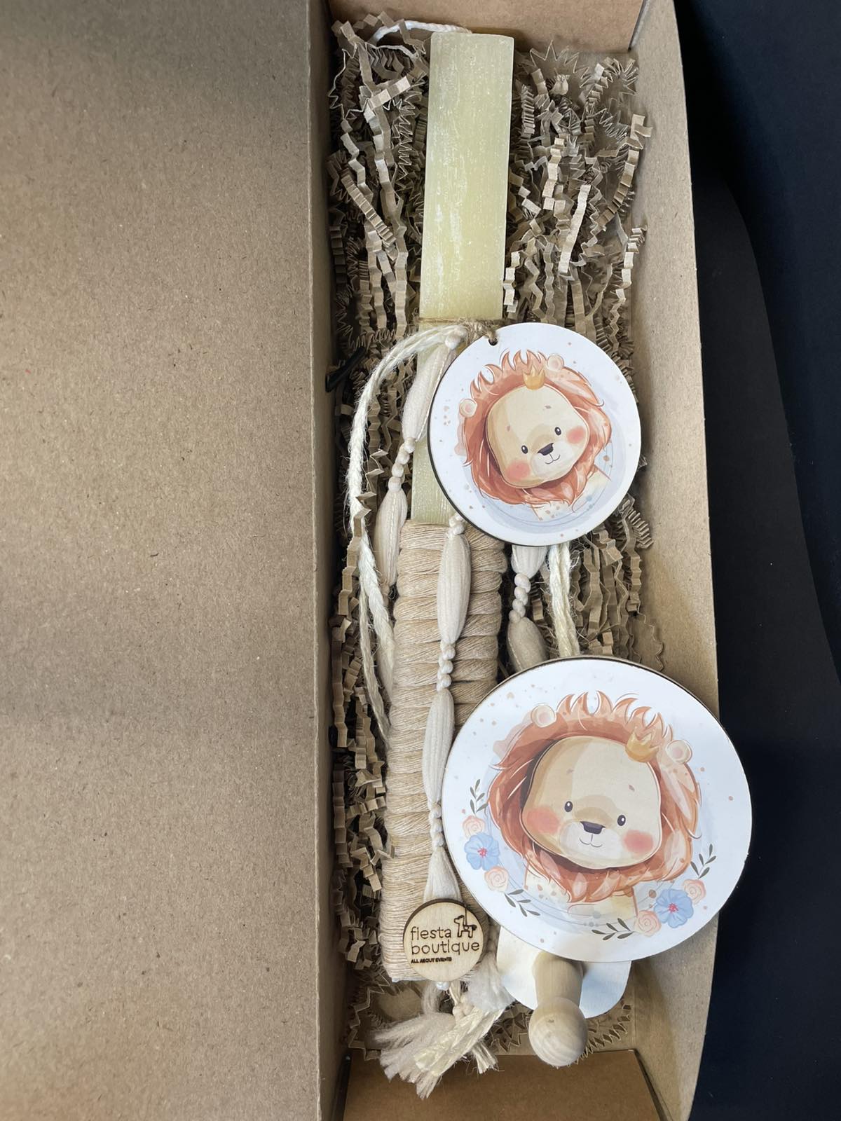 Σετ λαμπάδα λιονταράκι3