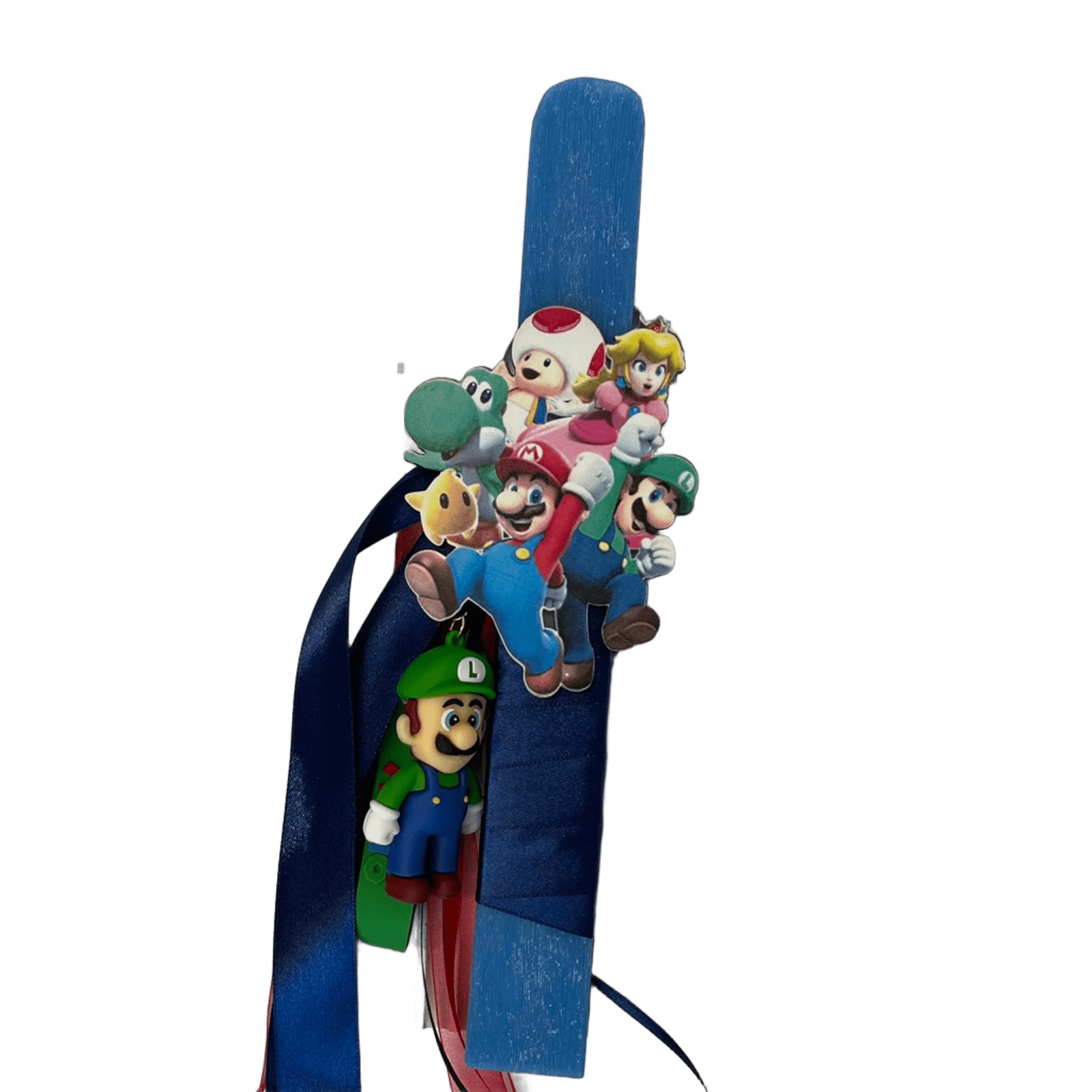 Αρωματική λαμπάδα Super Mario με μπρελόκ Luigi