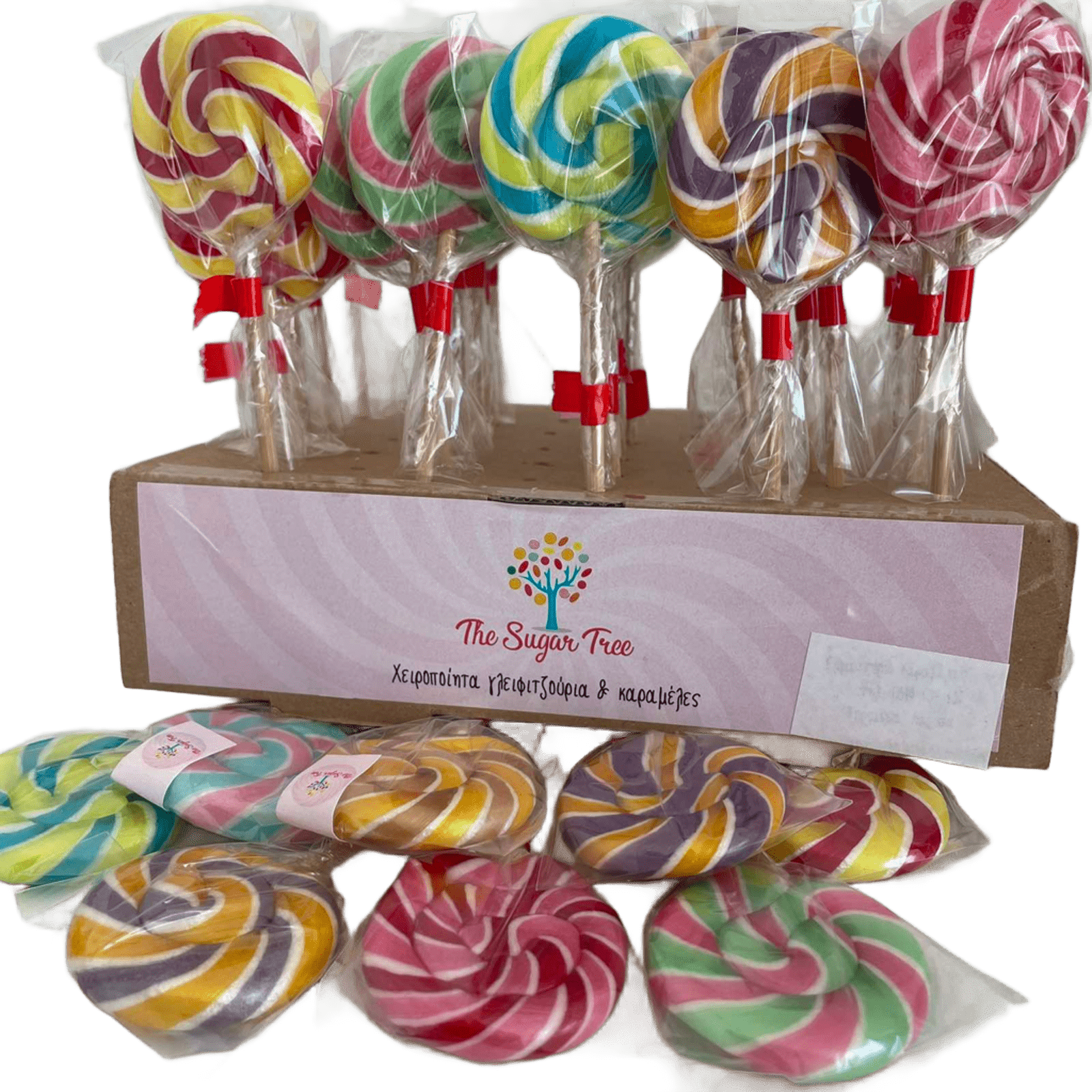 Χειροποίητες πολύχρωμες πιρουλέτες με γεύση τσιχλόφουσκα