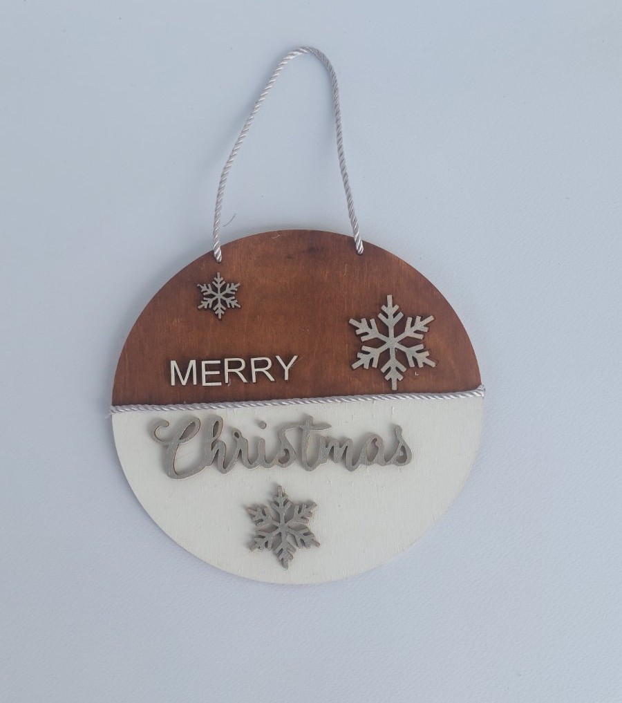 Χριστουγεννιάτικο στεφάνι Merry Christmas