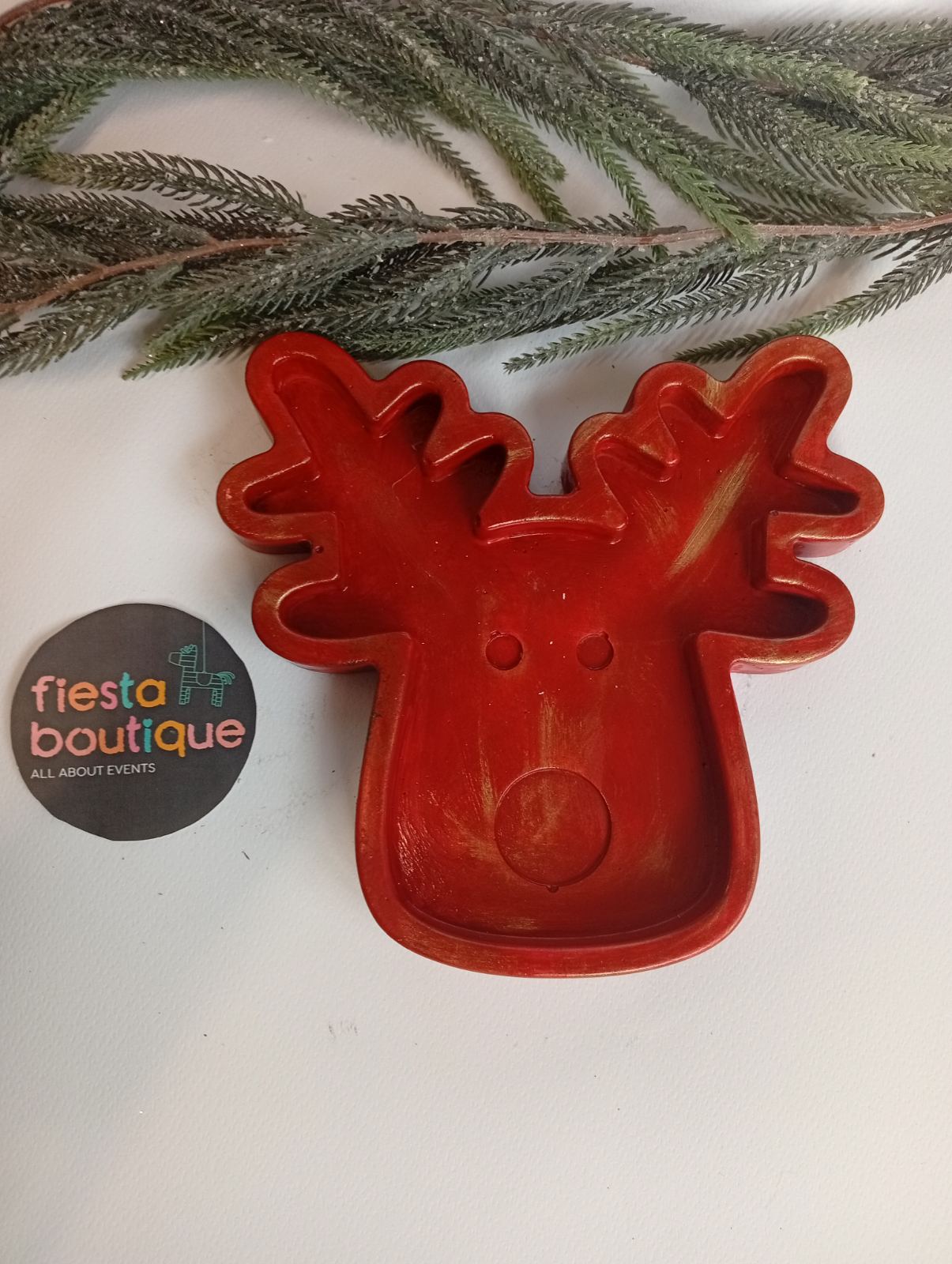 Χριστουγεννιάτικη Πιατέλα/Διακοσμητικό Τάρανδος