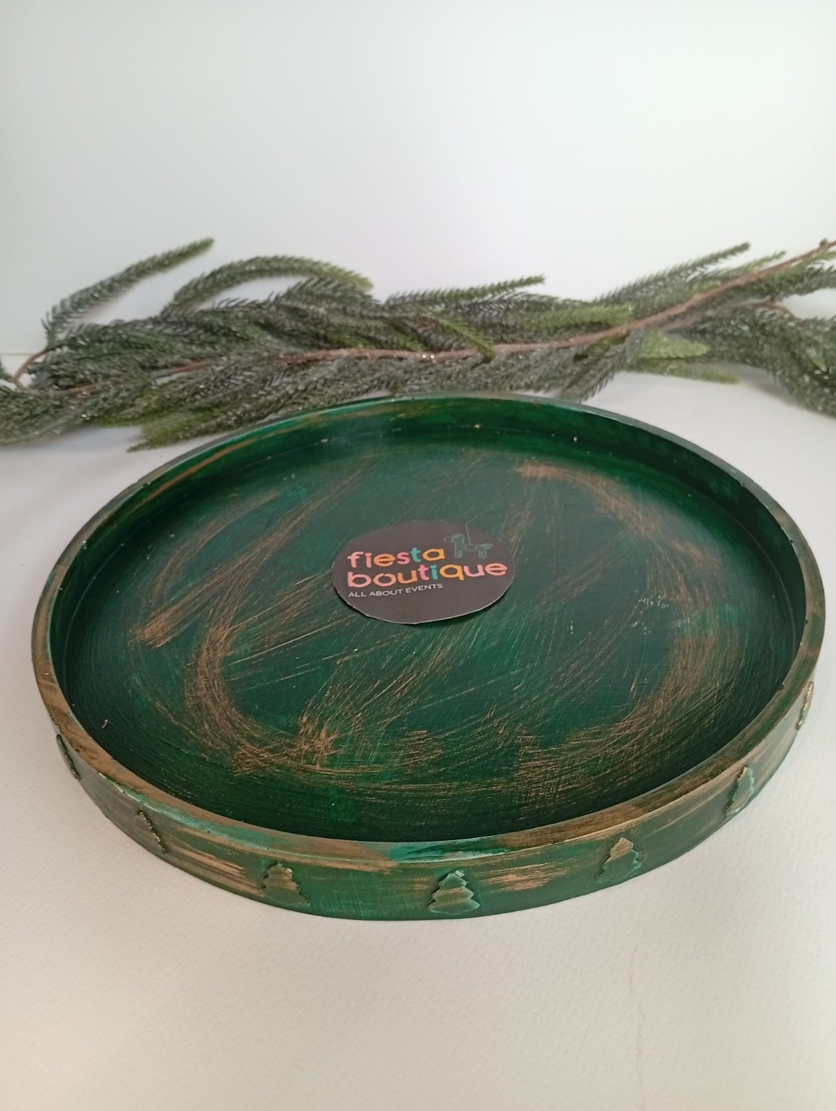 Χειροποίητος Χριστουγεννιάτικος Δίσκος Διακόσμησης σε διάφορα χρώματα