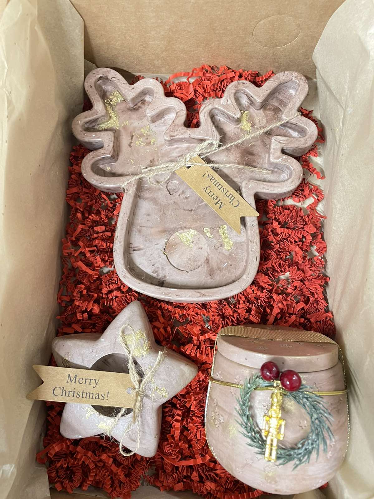 Χριστουγεννιάτικο Σετ Δώρου: Ελαφάκι - Αστέρι - καρυοθραύστης