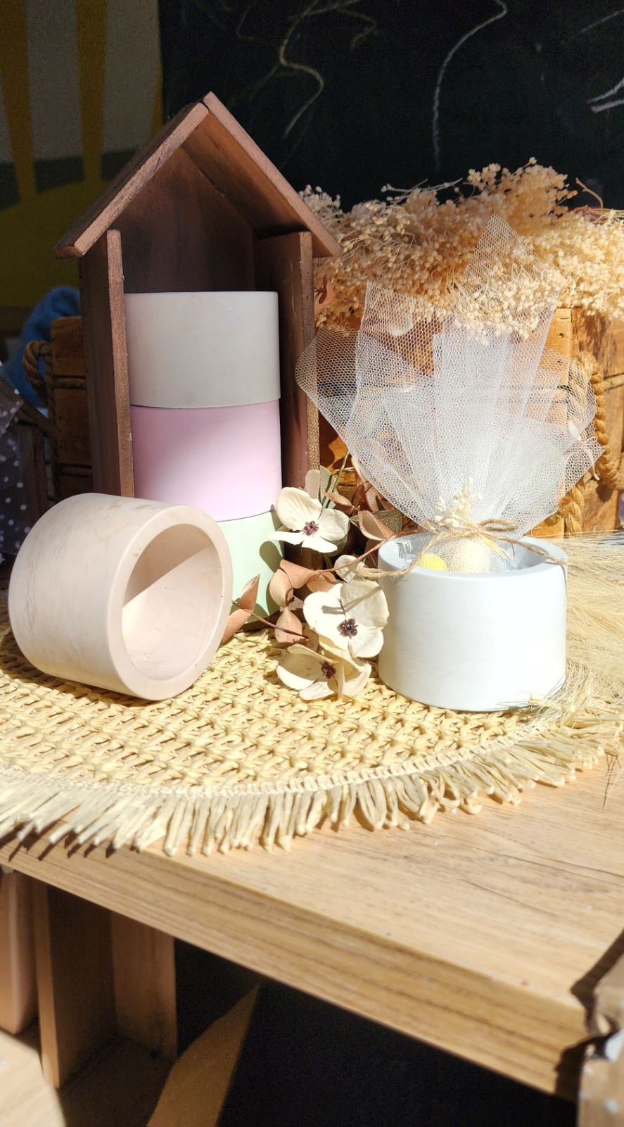 Χειροποίητη κεραμική Μπομπονιέρα δοχείο