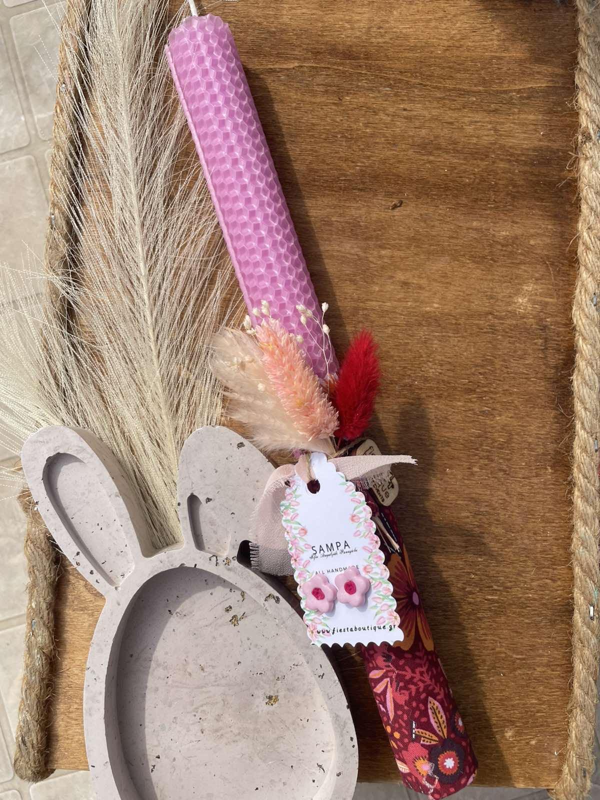 Χειροποίητη Πασχαλινή Λαμπάδα 